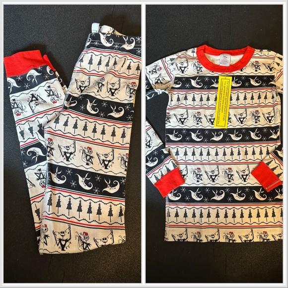 HANNA ANDERSON NIGHTMARE BEFORE XMAS JAMMIES SET!!! KIDS SIZE 12 - Picture 1 of 9